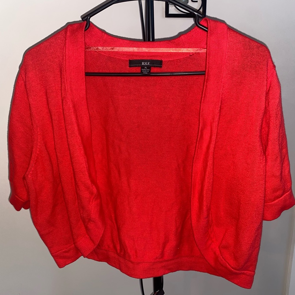 R & K Short Sleeve Crop Jacket